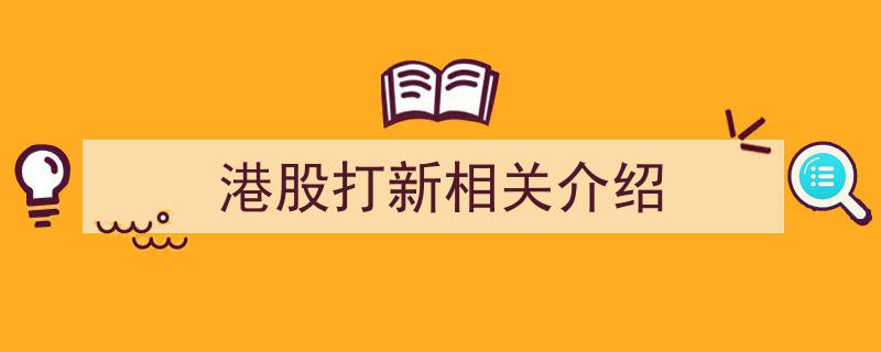 港股打新入门指南,全面解析港股打新相关介绍"/