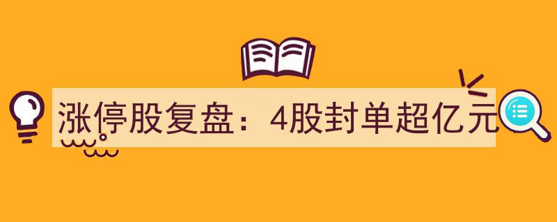 涨停股复盘揭秘,四大热门股票封单量突破亿元大关"/