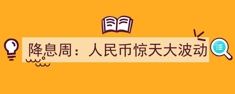 降息周风云录,人民币汇率惊天大波动揭秘"/