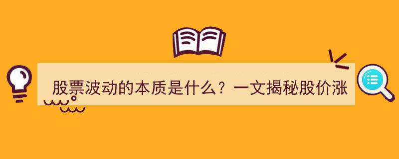 深度解析,股票波动的本质揭秘，一文洞察股价涨跌的底层逻辑"/