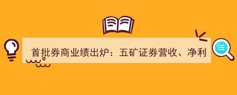 首批券商业绩揭晓,五矿证券营收净利齐跌，东兴证券业绩强劲增长"/