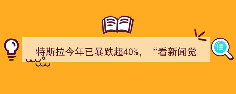 特斯拉今年暴跌超40%，马斯克全员会鼓舞持股,尽管看新闻如末日，未来仍光明且充满激情"/