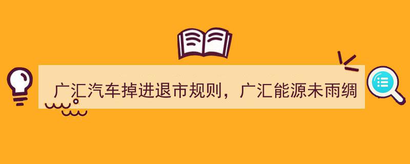广汇汽车陷退市危机，广汇能源积极应对未雨绸缪"/