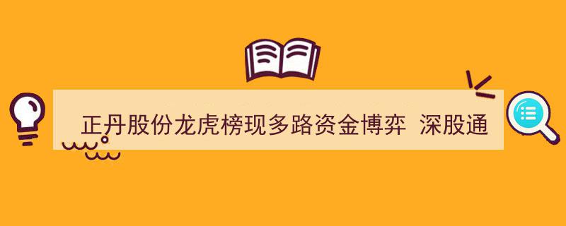 正丹股份龙虎榜揭秘,多路资金激烈博弈，深股通与机构席位分歧明显"/