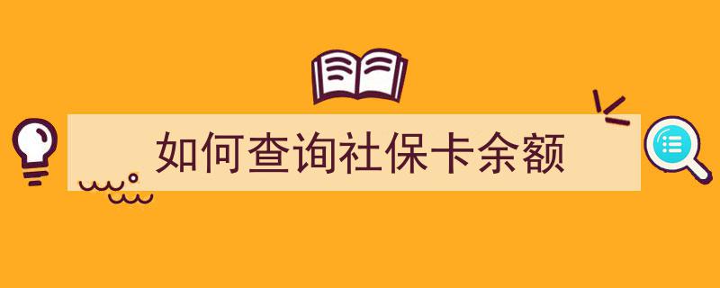 轻松查询社保卡余额,全方位指南与操作步骤"/