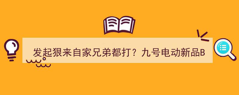 狠心对决,九号电动新品B30与旧款C60实车硬核对比，兄弟之战一触即发！"/