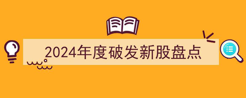 2024年度破发新股大盘点,透视市场风云与投资警示"/