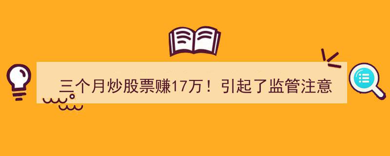 三个月炒股赚17万引监管侧目，幕后账号主人竟是农民工身份揭秘"/