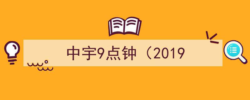 中宇9点钟（2019）,揭秘年度盛会背后的精彩瞬间"/