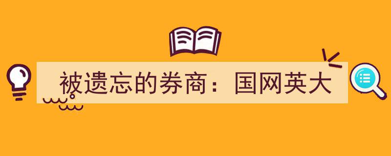 国网英大,揭秘被时光遗忘的券商传奇"/