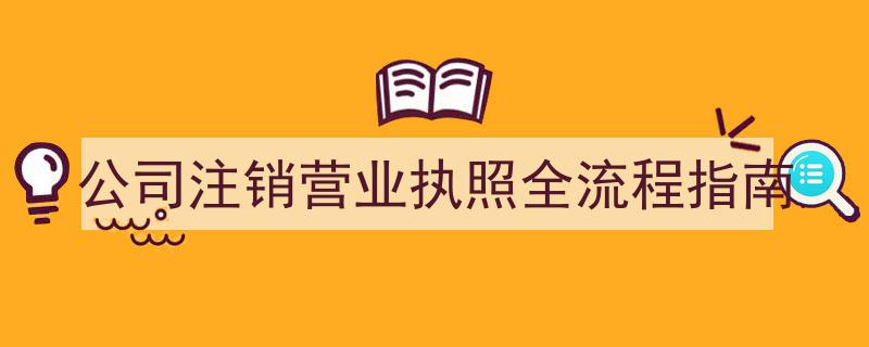 公司注销营业执照全流程详解指南"/