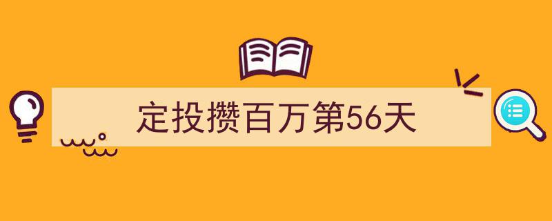 定投攒百万第56天,稳健步伐见证财富积累之旅"/