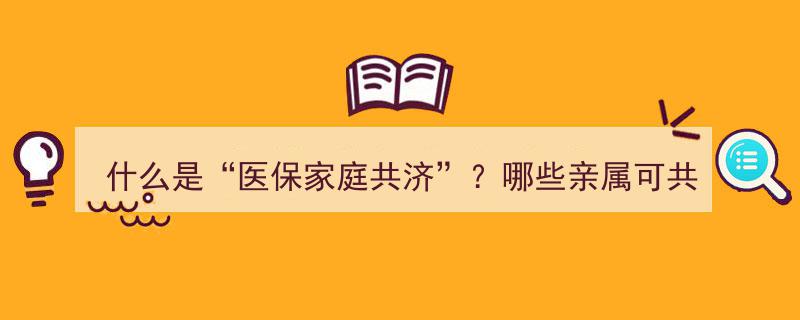 什么是医保家庭共济？哪些亲属可享受共济福利？深度解析"/