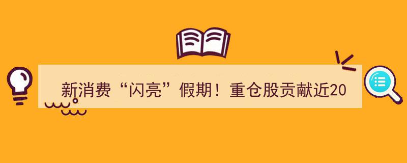 新消费领航“闪亮”假期！重仓股狂飙近20倍，多只基金提前布局赚足收益"/