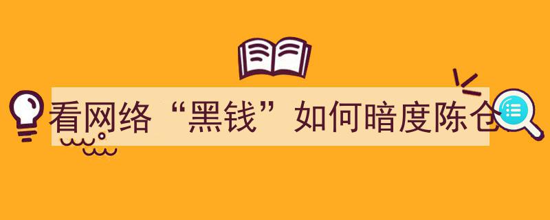 揭秘网络“黑钱”暗度陈仓的看门道与防范策略"/