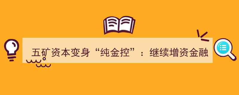 “五矿资本华丽转身,全力加码金融布局，迈向‘纯金控’新篇章”"/