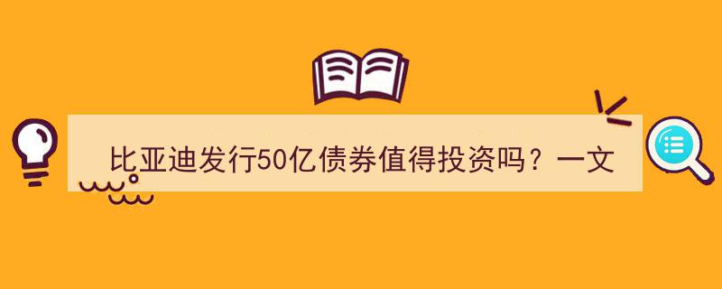 比亚迪50亿债券发行,一文揭秘投资价值与潜在风险"/