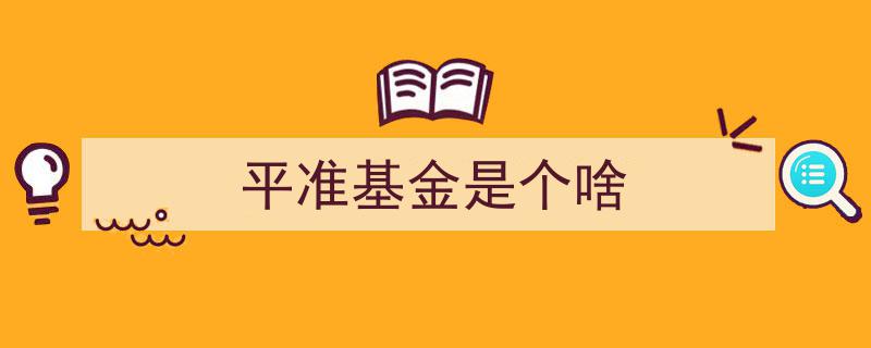 揭秘,平准基金是个啥？带你深入了解市场稳定器"/