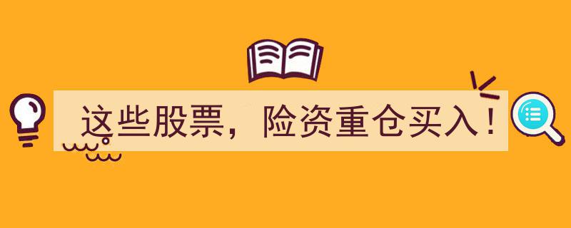 这些热门股票，险资重仓布局，投资机会不容错过！"/