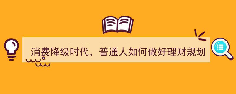 消费降级潮下，普通人理财攻略,如何稳健应对新时代挑战"/