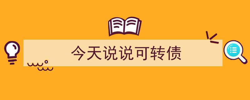 今天聊聊可转债,揭秘投资新宠"/