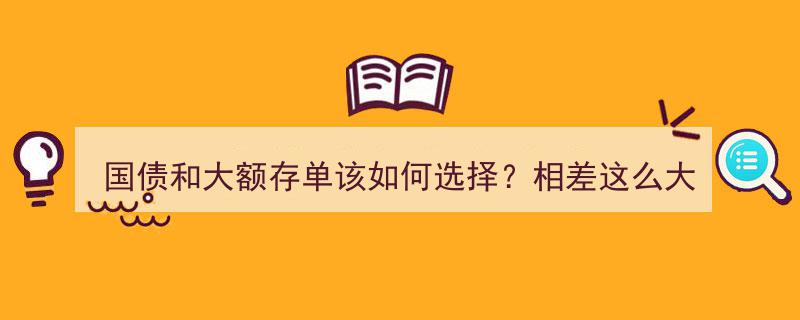 国债与大额存单选择指南,银行经理揭秘差距，揭秘投资秘诀！"/