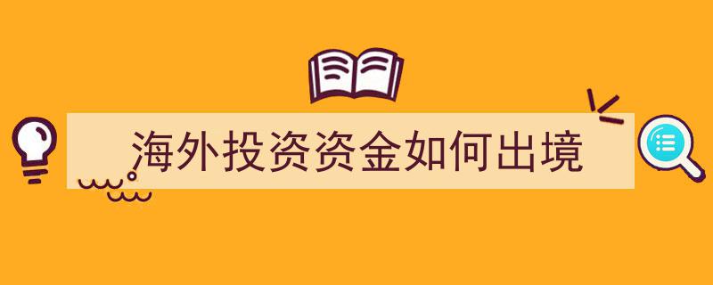 海外投资资金出境攻略,合规高效汇出之道"/