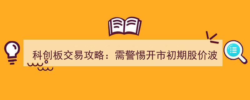 科创板交易攻略,开市初期股价波动风险预警与应对策略"/