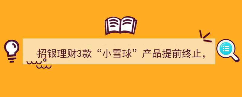 招银理财3款“小雪球”产品提前终止解析，固收期权产品创新运作模式揭秘——机警理财日报（9月6日）"/