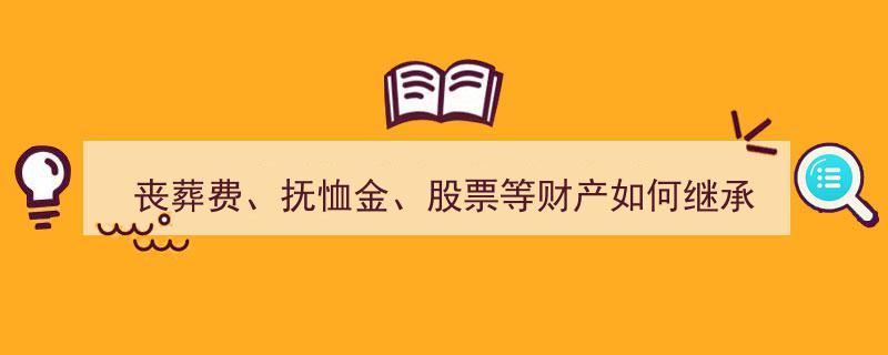 丧葬费、抚恤金与股票等财产,解析遗产继承中的关键问题"/