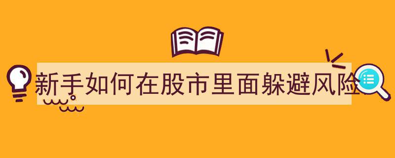 新手攻略,股市避险之道，教你如何避开投资风险"/