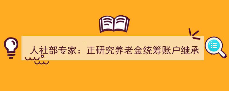 人社部专家解读,养老金统筹账户继承新规研究进展，每日财经关注焦点"/