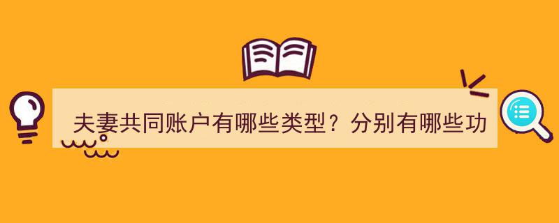 夫妻共同账户类型解析,功能与作用全揭秘"/
