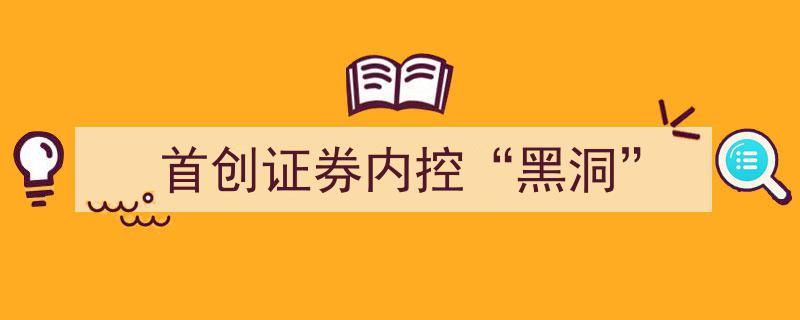 揭秘首创证券内控“黑洞”,风险防控的挑战与突破"/