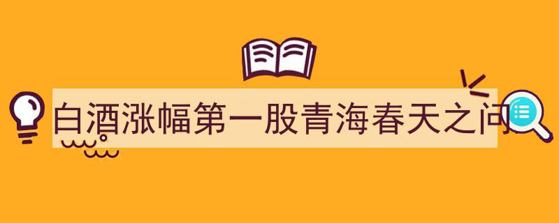 白酒市场涨幅领航者青海春天,揭秘“涨幅第一股”背后的问号之谜"/