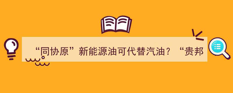 “同协原”新能源油能否替代汽油之谜？贵邦商城资金盘模式暗藏风险警示"/