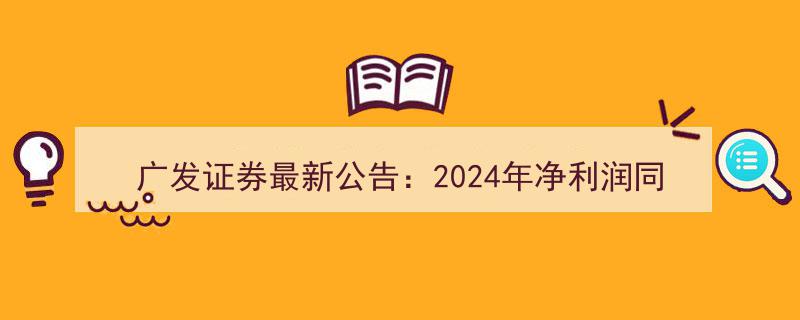 广发证券2024年业绩大增38.11%，分红方案出炉,每10股派4元"/