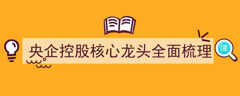 央企控股核心龙头企业全面梳理,揭示行业领军力量"/