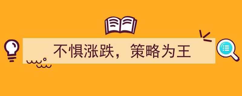 不惧涨跌风云，策略制胜之道,以策略为王的投资智慧"/