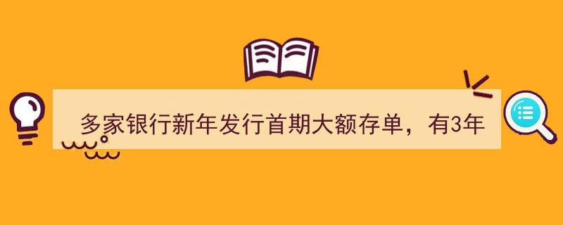 新年伊始，多家银行推出首期大额存单，3年期产品利率高达2.6%吸引投资者"/
