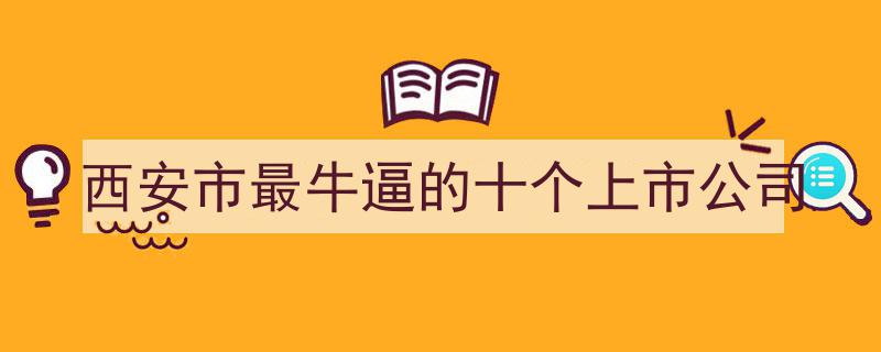 西安市十大最具实力的上市公司大盘点"/