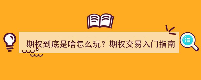 期权到底是啥？怎么玩？期权交易入门指南揭秘！"/