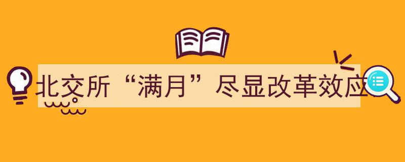 北交所满月庆典,改革效应显著，资本市场活力迸发"/