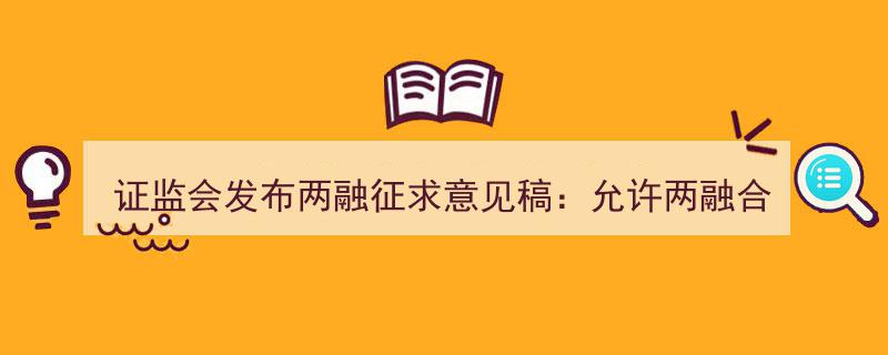证监会发布两融征求意见稿,创新举措助力合理展期，缓解市场压力"/