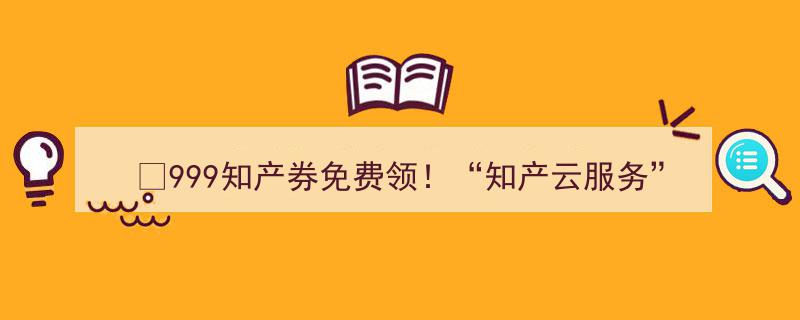 ￥999知产券限时免费申领！重磅推出“知产云服务”平台，助力创新无界！"/