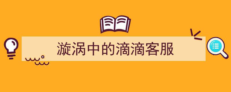 漩涡中的滴滴客服,危机处理与公众信任的博弈"/