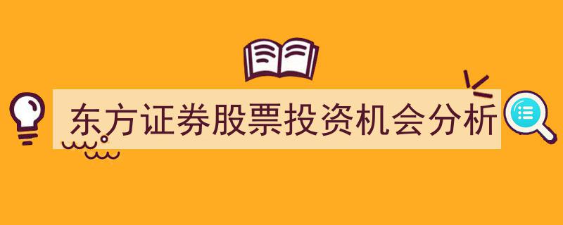 东方证券股票投资潜力深度解析,捕捉市场新机遇"/