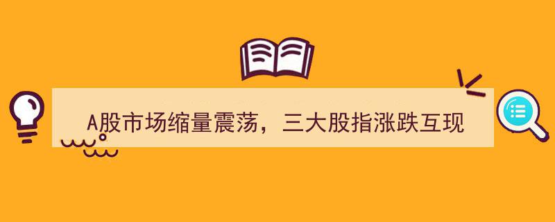 A股市场缩量震荡，三大股指涨跌互现,多空博弈下的市场格局"/