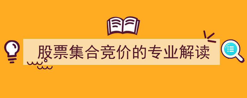 股票集合竞价深度解析,专业视角下的市场奥秘解读"/
