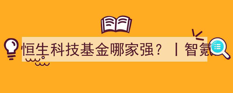 恒生科技基金哪家强？智氪独家解析投资风向标"/